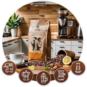 Bro Coffee Roastery - Koko papu kahvi Intia Karnataka Premium 1kg