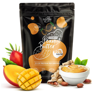 Nustino - Maapähkinävoijauhe - Mango (ilman lisättyä sokeria) 400g