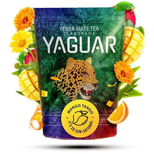 Yerba Mate Setti Yaguar 500g 0,5kg Kalebassi + Bombilla
