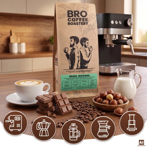 Bro Coffee Roastery – Brazil Mogiana Premium kahvipavut 1 kg
