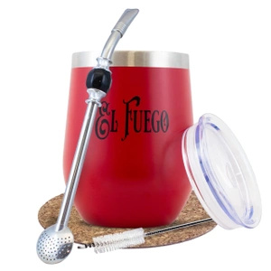 Punainen TERMOLID yerba mate setti El Fuego PRO