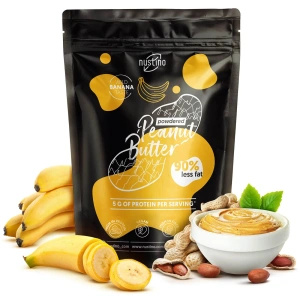 Maapähkinävoijauhesarja Nustino: Classic + Banana 2x400g