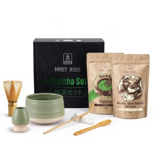 Lahjasetti värikkääseen Matcha Latteen: Matcha + White Matcha + tarvikkeet