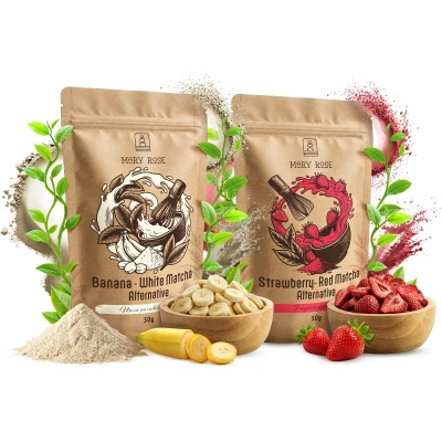 Värikäs matcha‑setti: Red Matcha + White Matcha