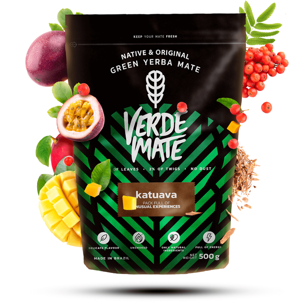 2 x Yerba mate Verde Katuava Temperamento + 2 x tarvikkeet SET