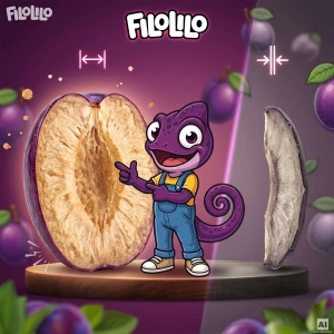 FiloLilo – Pakastekuivatut luumut (puolikkaat) 20 g