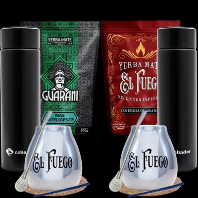 Yerba Mate setti kahdelle 2x0.5kg termospullot