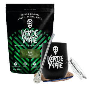 Yerba Mate -Setti: Verde Mate IPA 500g + TermoLid + Bombilla