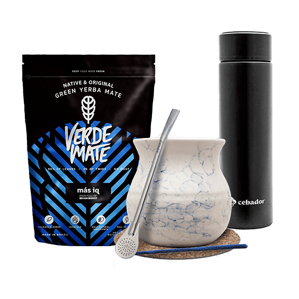 Set Yerba Verde Mate MAS IQ 500g kurpitsa termospullot
