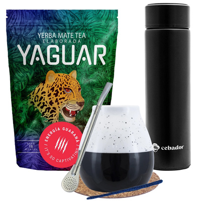 Yerba Mate Yaguar Energia 500g setti + termospullo