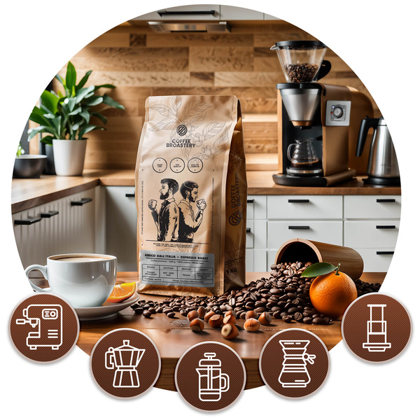 Bro Coffee Roastery - Kokopapukahvi Amico dall'Italia Espresso Roast 400g