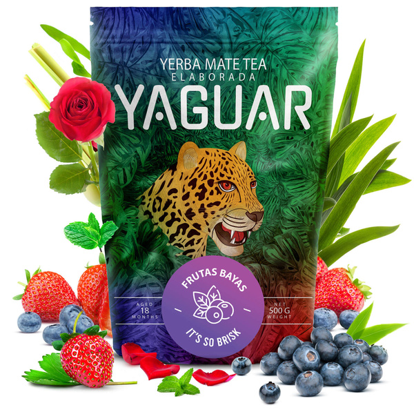 Yerba Mate Yaguar Hedelmäsarja 3x500g 1.5kg