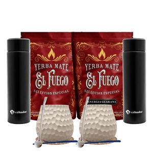 SET Yerba Mate -tarvikkeet kahdelle termospullolle