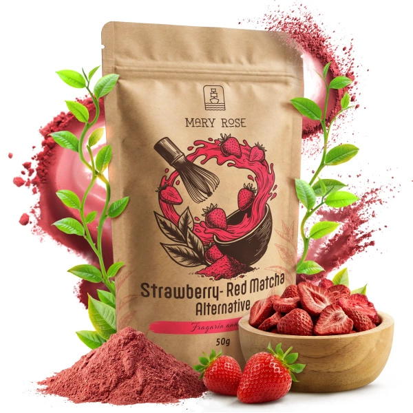 Mary Rose – Red Matcha Alternative – Mansikka (jauhe) 50 g