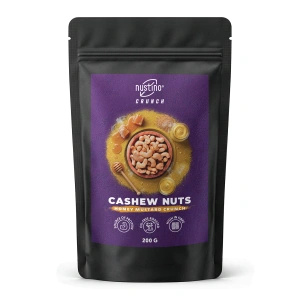 Nustino Crunch – Paahdetut cashewpähkinät – Honey Mustard Crunch 200 g