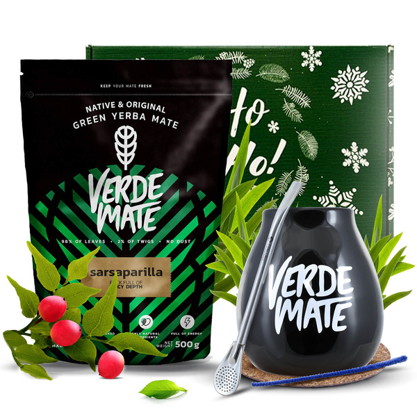 Lahjasetti Yerba Mate Verde Mate Sarsaparilla 0,5kg