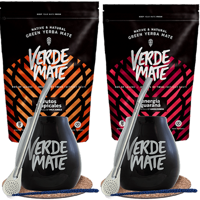 Setti mate tee Bombilla Mate Cup kahdelle 1kg