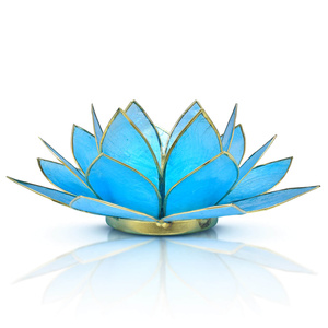 "Lotus Flower" kynttilänpidin - sininen