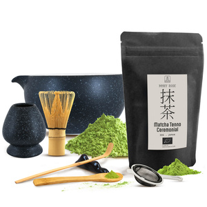 Seremoniallinen setti matcha-teen valmistukseen: japanilainen luomu matcha 30g + tarvikkeet
