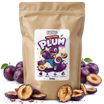 FiloLilo – Pakastekuivatut luumut (puolikkaat) 100 g