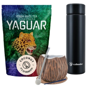 Yerba Mate Yaguar Coconut 500g calabash termospullosetti