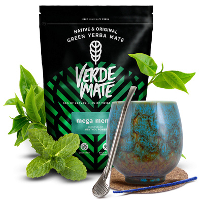 Yerba Mate Setti Verde Mate 500g 0,5kg Kalebassi + Bombilla