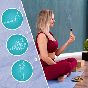 2 x Valkoinen salvia rulla + Palo santo 200g setti