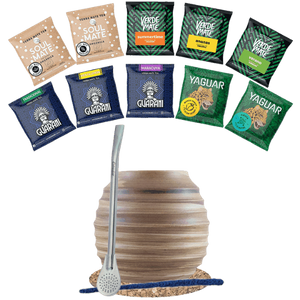 Yerba Mate setti 10x50g Calabash + Bombilla