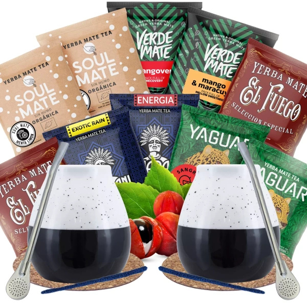 Yerba Mate Set kahdelle Hedelmäinen aloittaa