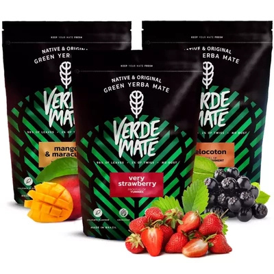 Yerba mate setti Verde Mate Green hedelmäinen 3x500 1.5kg