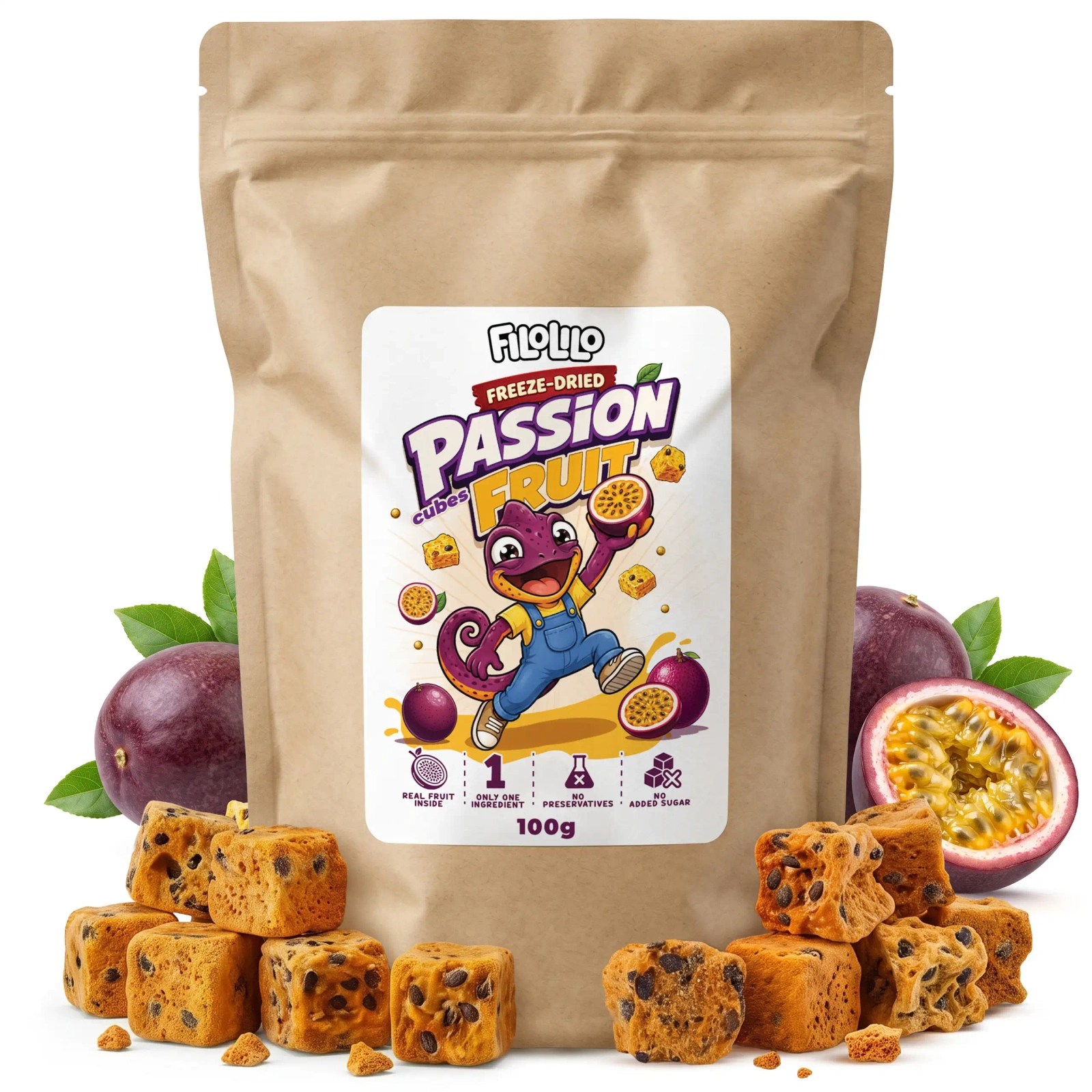 FiloLilo pakastekuivattu passionhedelmä