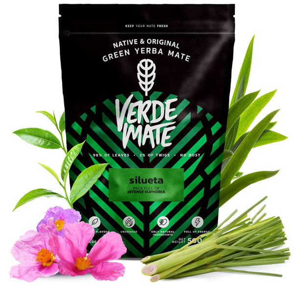 Yerba Verde Mate Green SILUETA 1kg despalada FIT
