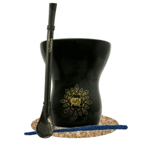 Aseta Gourd Pepe yerba matea varten.