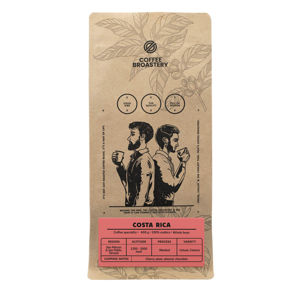Bro Coffee Roastery - Täysjyväkahvi Costa Rica San Rafael Speciality 400g
