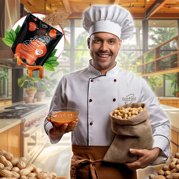 Nustino – Maapähkinävoi jauheena – Salted Caramel (ei lisättyä sokeria) 400 g