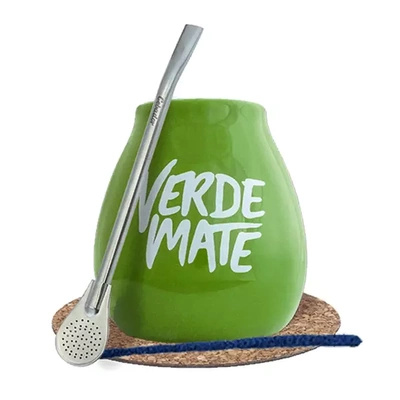Aloitussetti Gourd + Bombilla 19cm Yerba Mate