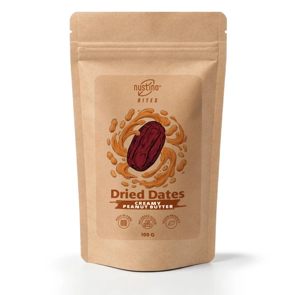 Nustino Bites – Kuivatut Taatelit – Creamy Peanut Butter 100 g