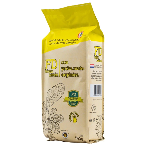 Fede Rico (FD) Menta Limon 0,5 kg 500 g - minttu & lime yerba mate