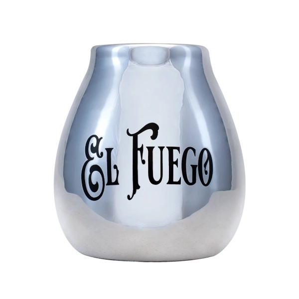 Keraaminen Calabash El Fuego logolla (hopea) 350ml