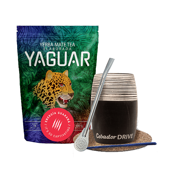 Valtava setti yerba 500g Mate Cup Drive