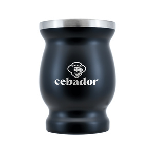 TermoMate Cebador - lämpökuppi yerba matelle - 190 ml (musta)