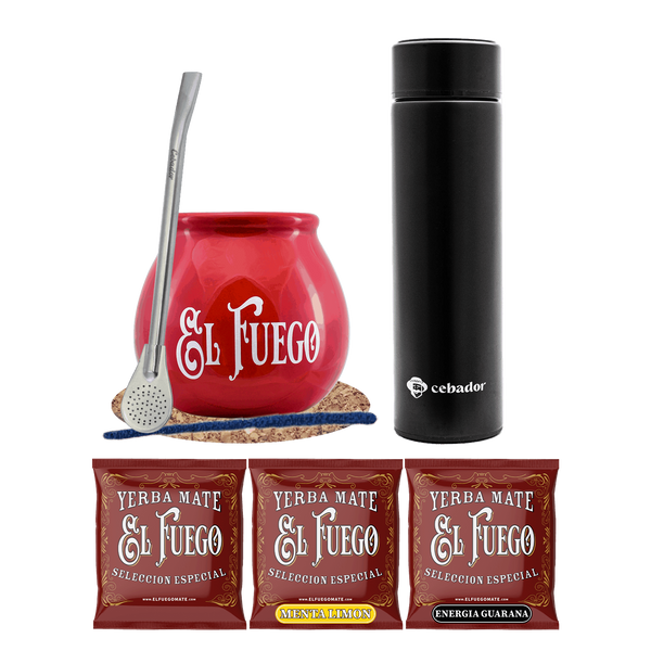 Set Yerba Mate 150g Mate Gourd 3x50g termospullot