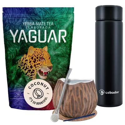 Yerba Mate Yaguar Coconut 500g calabash termospullosetti