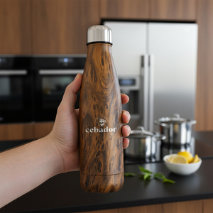 Cebador lämpöpullo 500ml - puunvärinen
