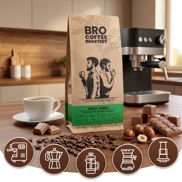 Bro Coffee Roastery – Brazil Samba Premium kahvipavut 400 g