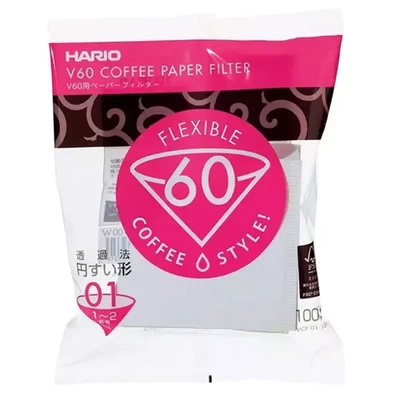 Paperisuodattimet Hario V60-01 tiputtimeen (100 kpl)
