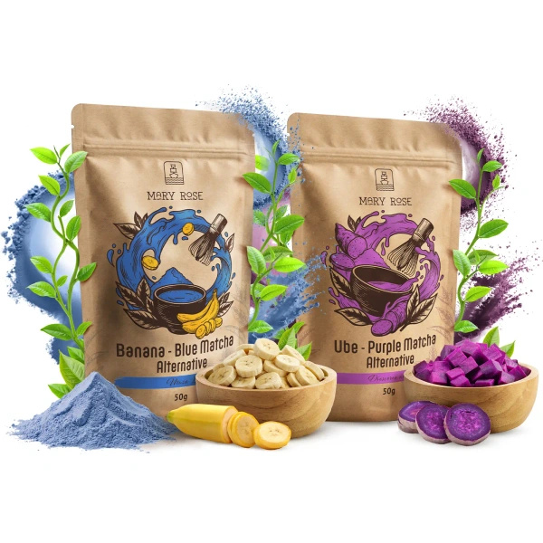 Värikäs matcha‑setti: Purple Matcha + Blue Matcha