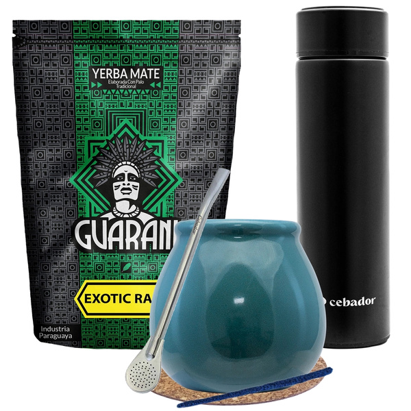Setti Yerba Mate Guarani Exotic 500g + termosmuki