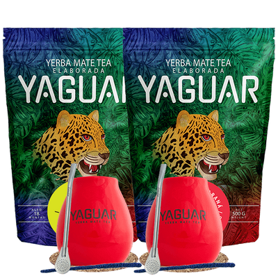 Yerba Mate setti Yaguar Energia 500g + Yaguar Limon 500g