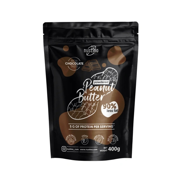 Nustino-maapähkinävoijauhesarja: Classic + Chocolate 2x400g